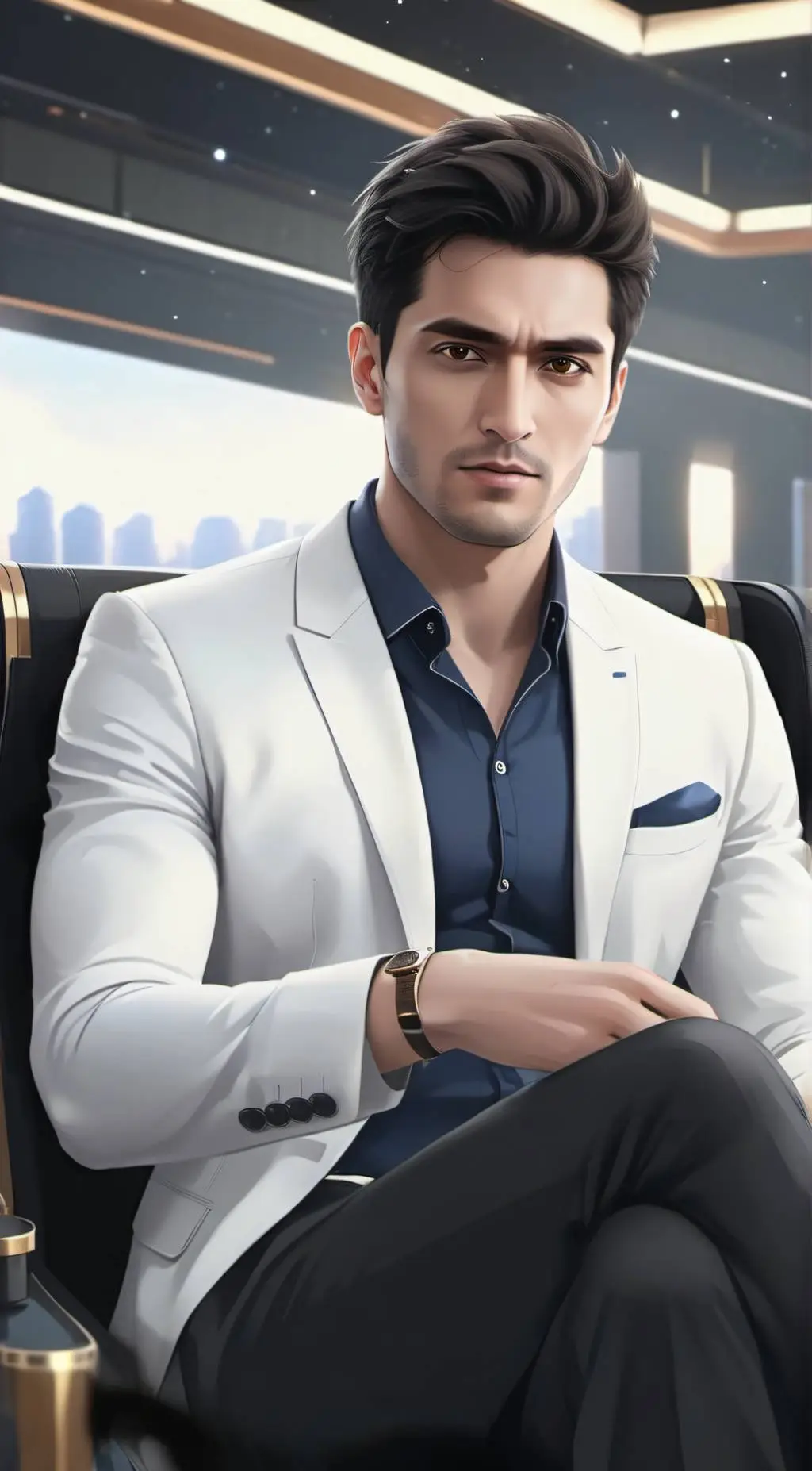 ai character: Shaun background