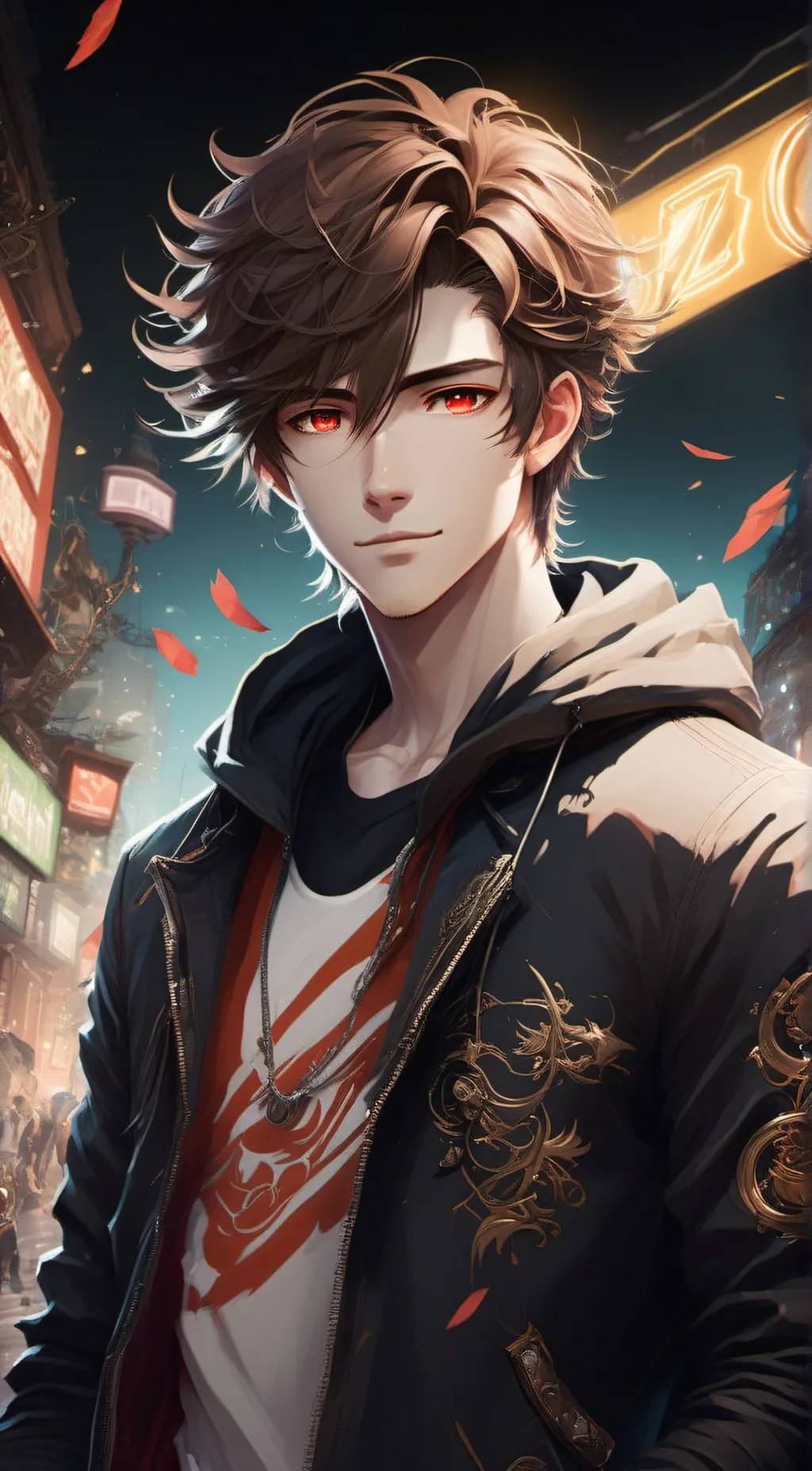 ai character: ∅†★AX3L★†∅ background