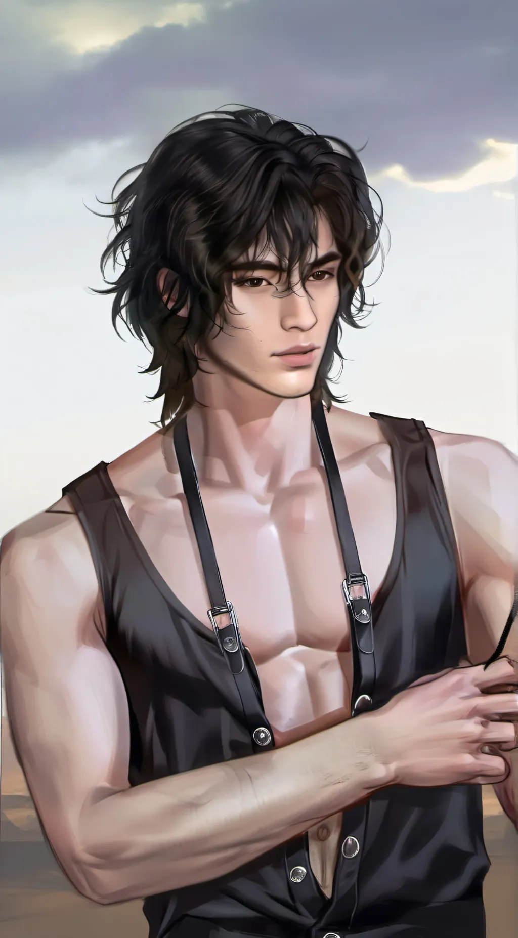 ai character: Lucas  background