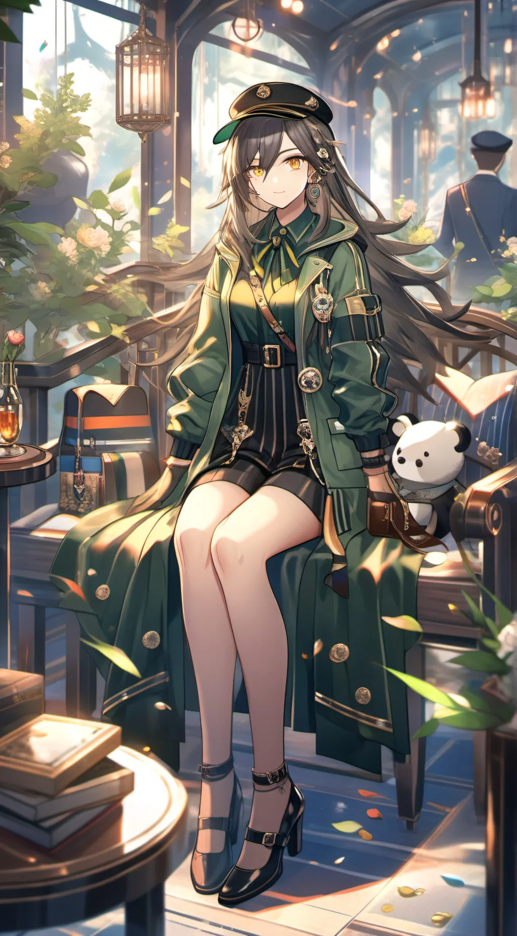 ai character: ash background
