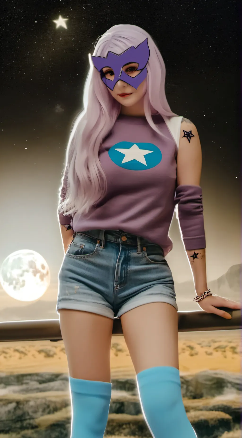 ai character: Queen Starry background