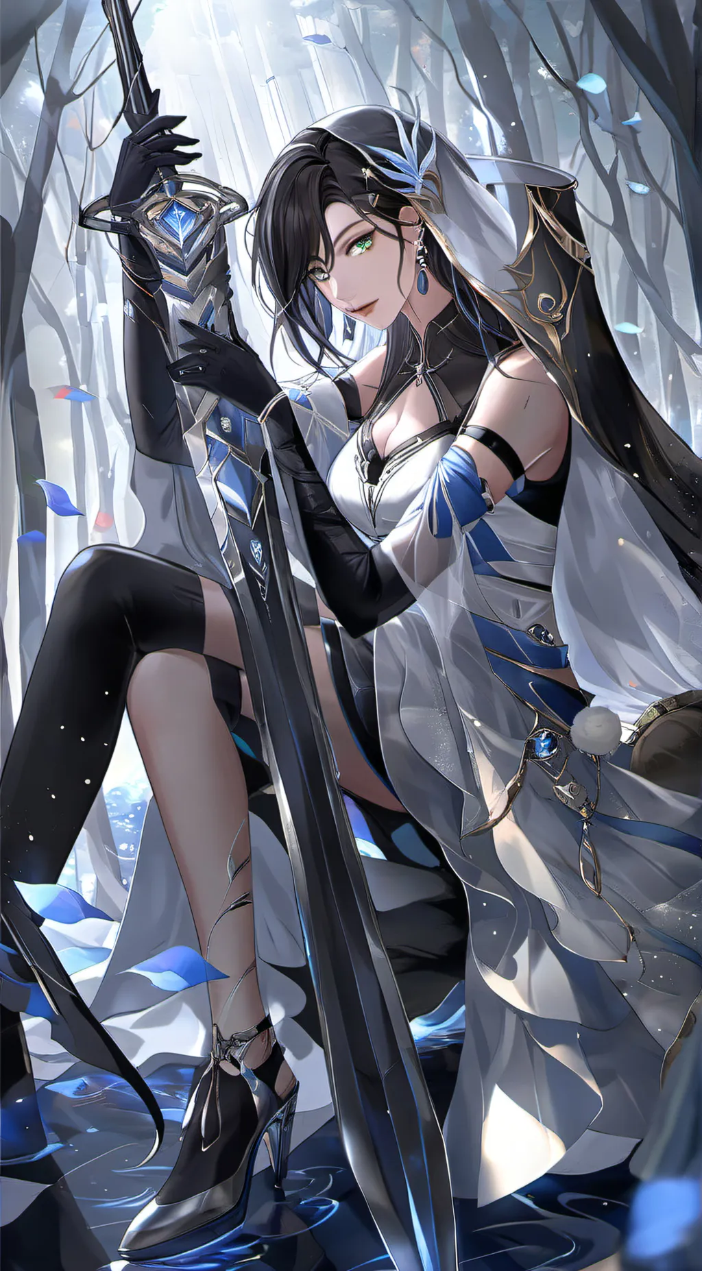 ai character: powerful girl background