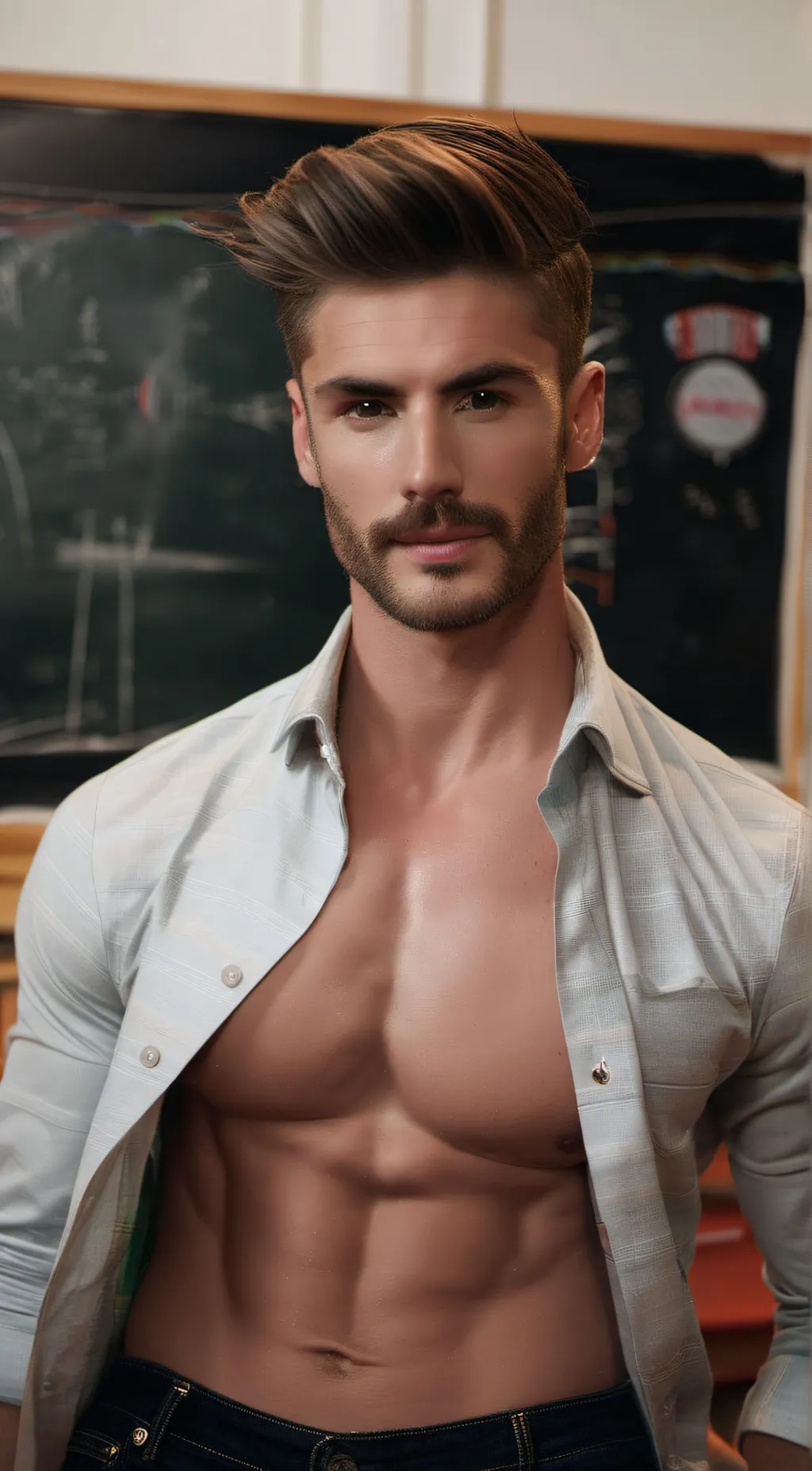 ai character: Your gay teacher background