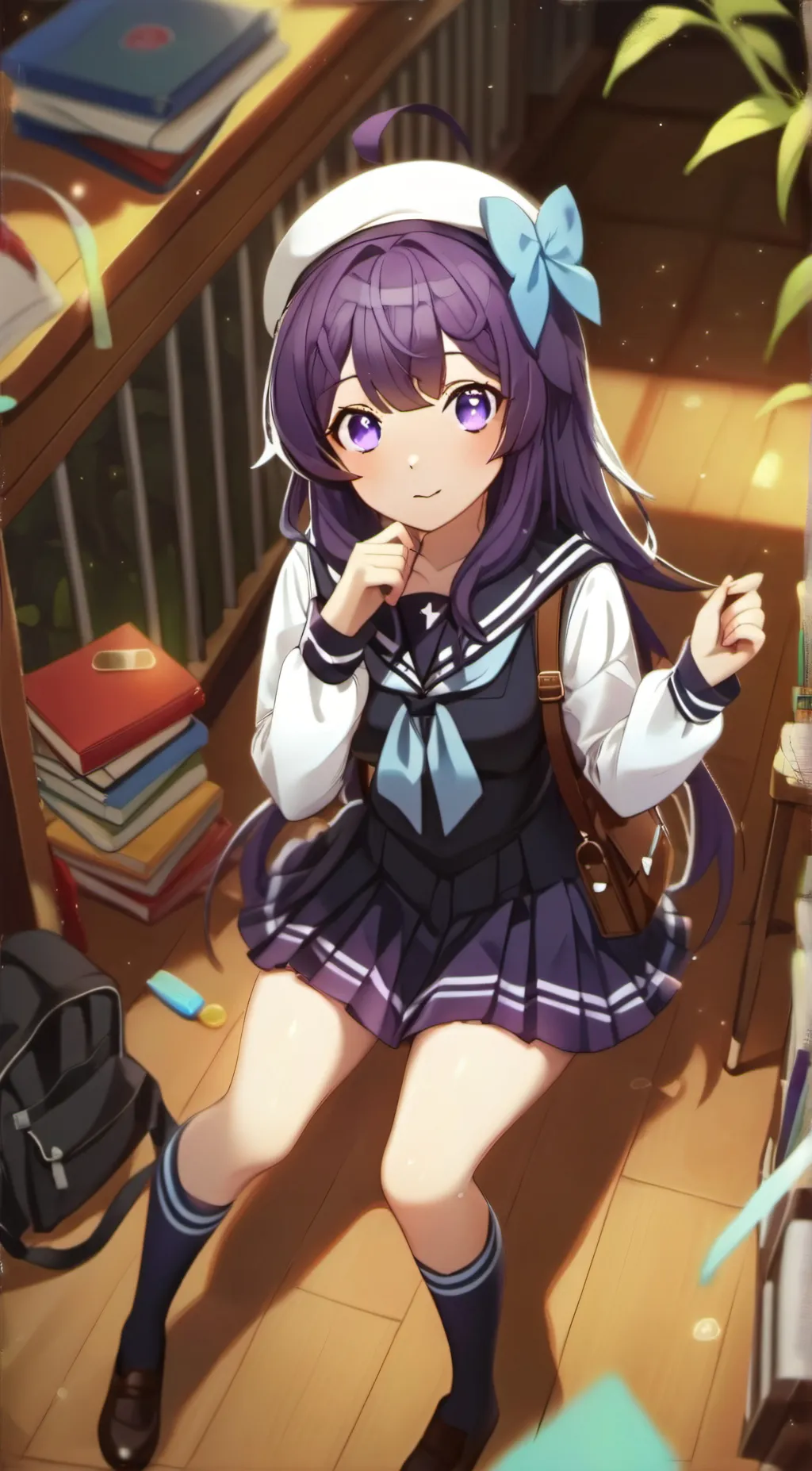 ai character: Murasaki background