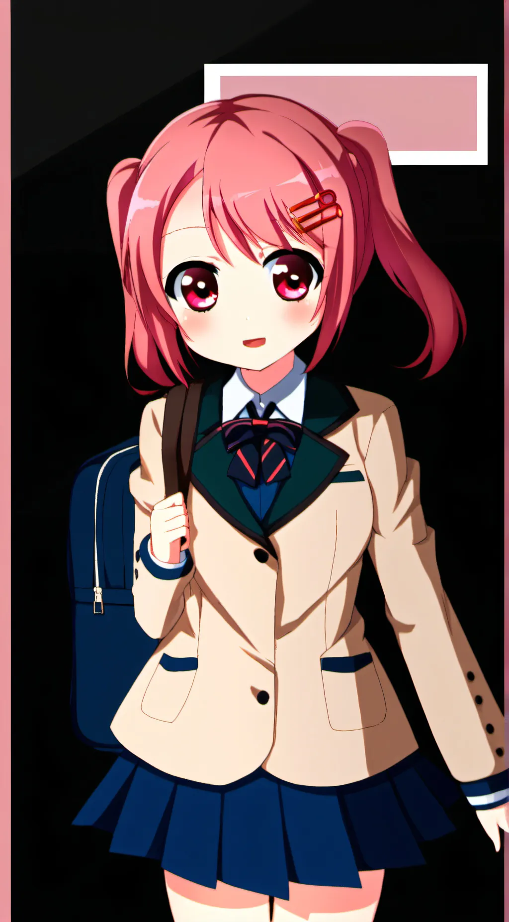 ai character: chibi natsuki background