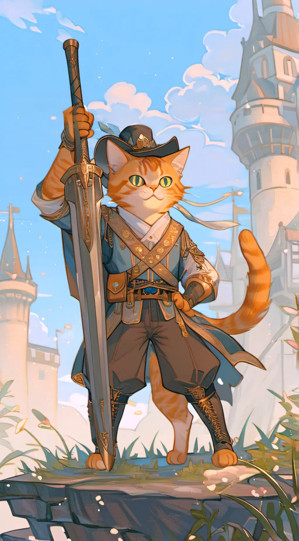 ai character: Puss in boots background