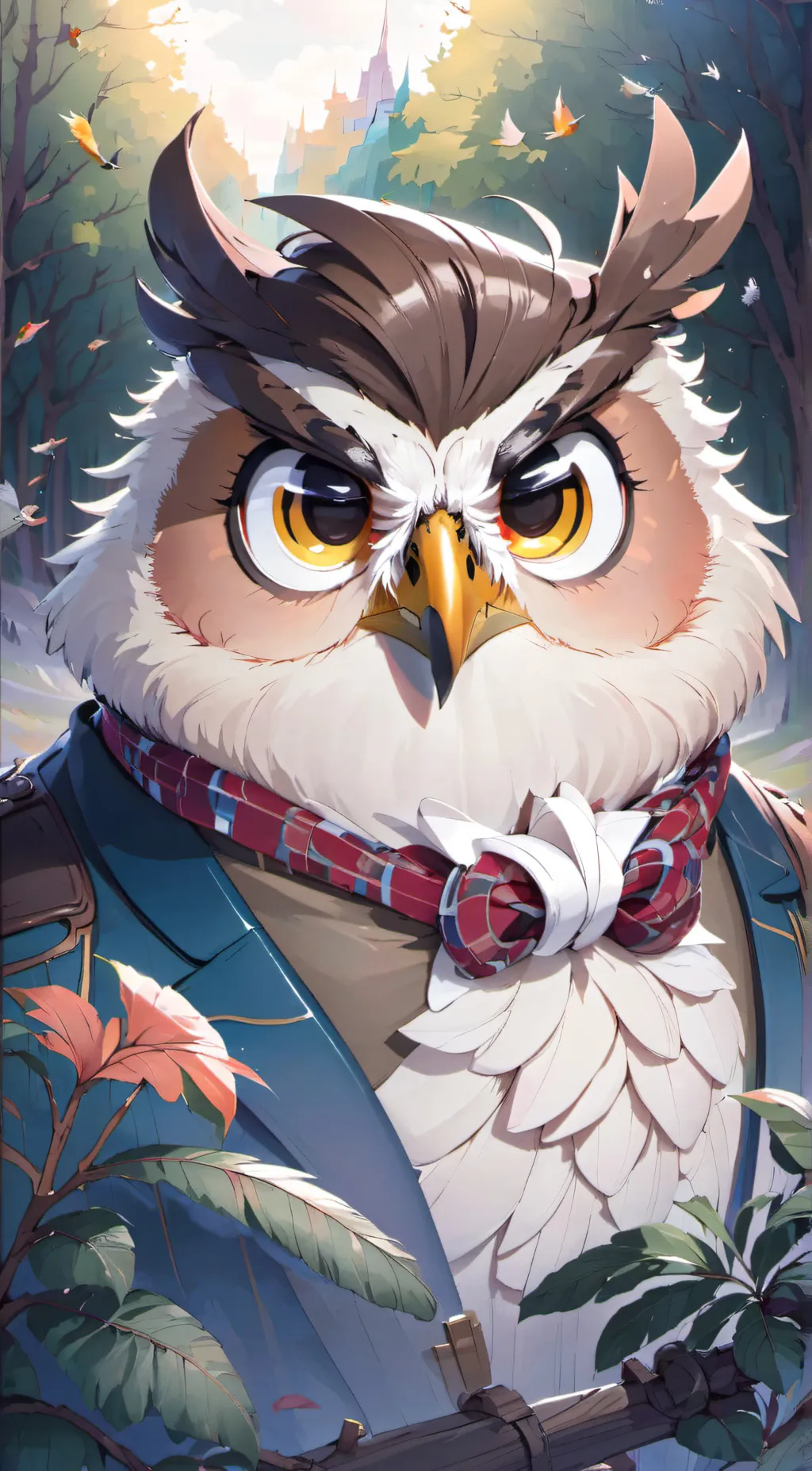 ai character: Owl background