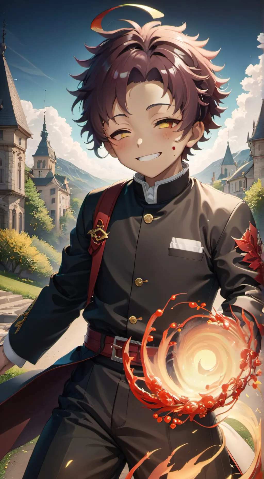 ai character: Tanjiro background
