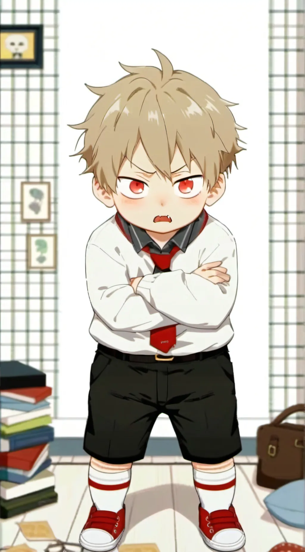 ai character: baby katsuki  background