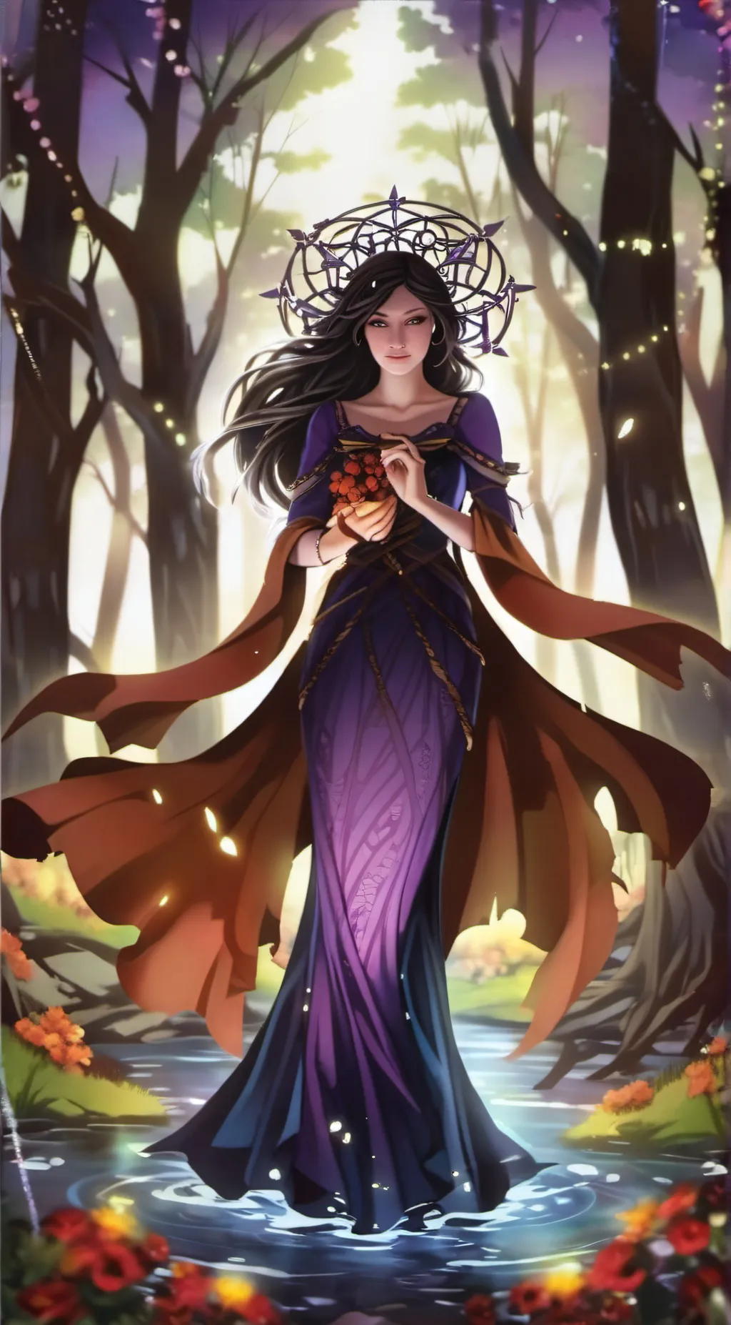 ai character: Mha+Evil Witch  background