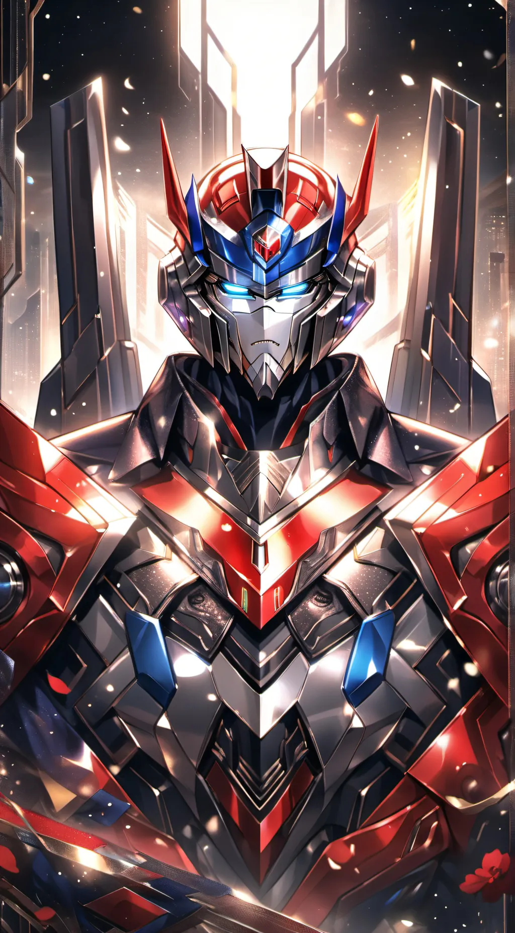 ai character: optimus prime  background