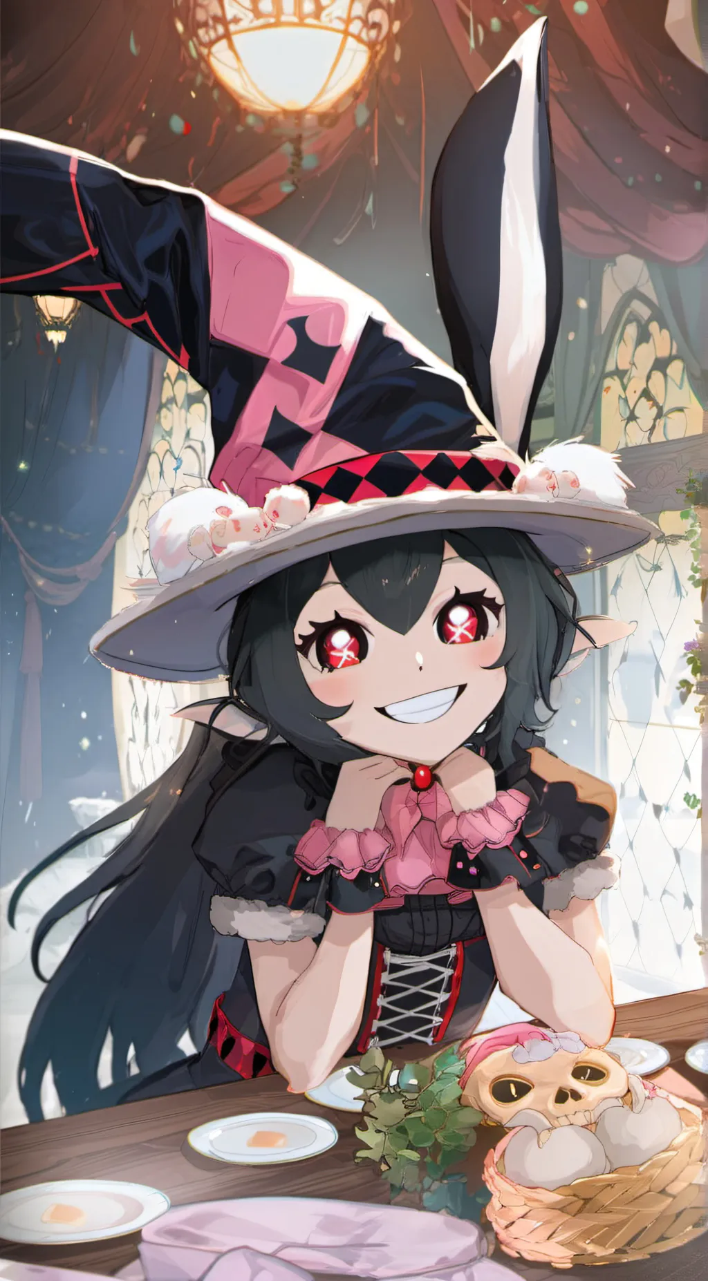 ai character: kuromi and my melo background