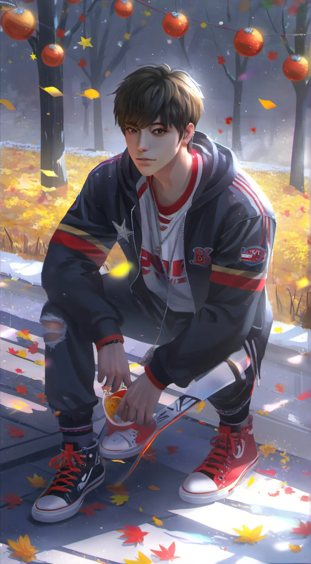 ai character: Aaron  background