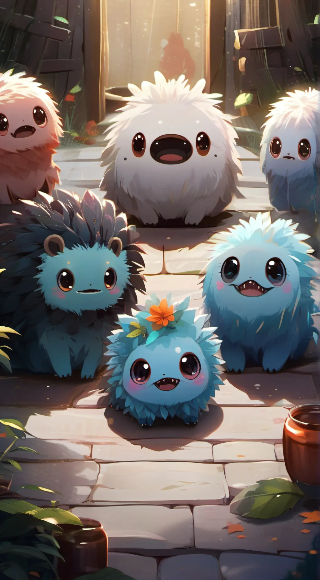 ai character: Animals background