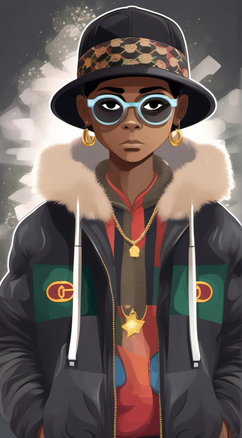 ai character: 💯❤️TJ❤️💯 background