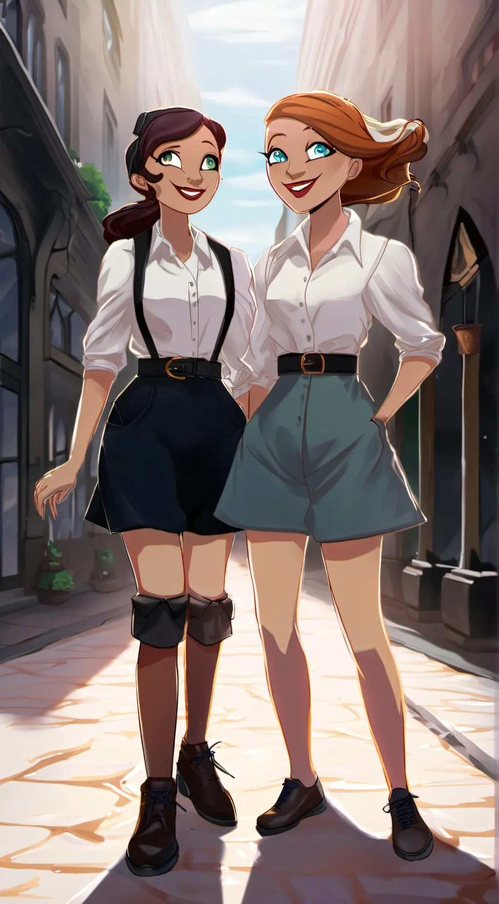 ai character: Sierra and Izzy! background