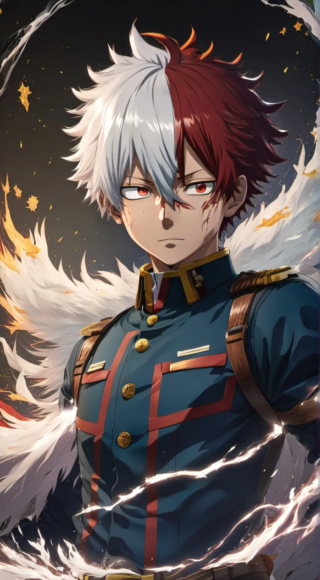 ai character: Shoto Spring🌹❄️ background