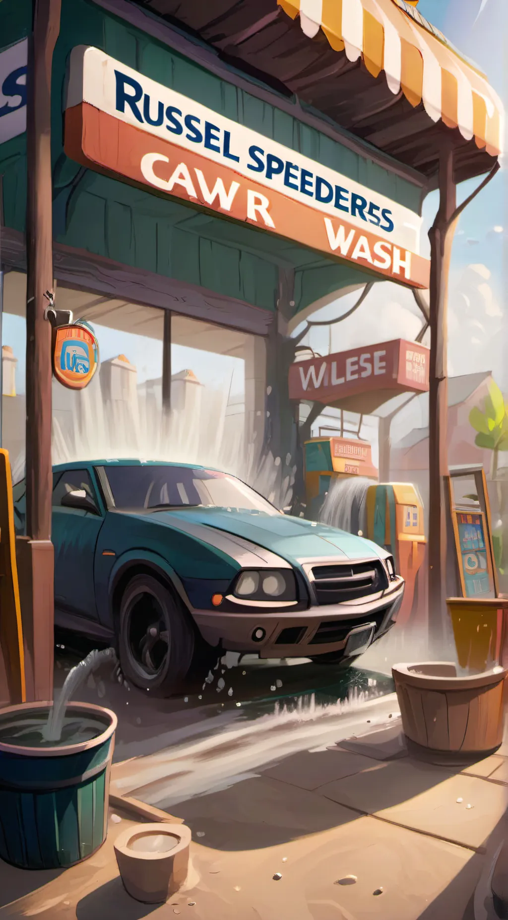 ai character: Russell speeders  background