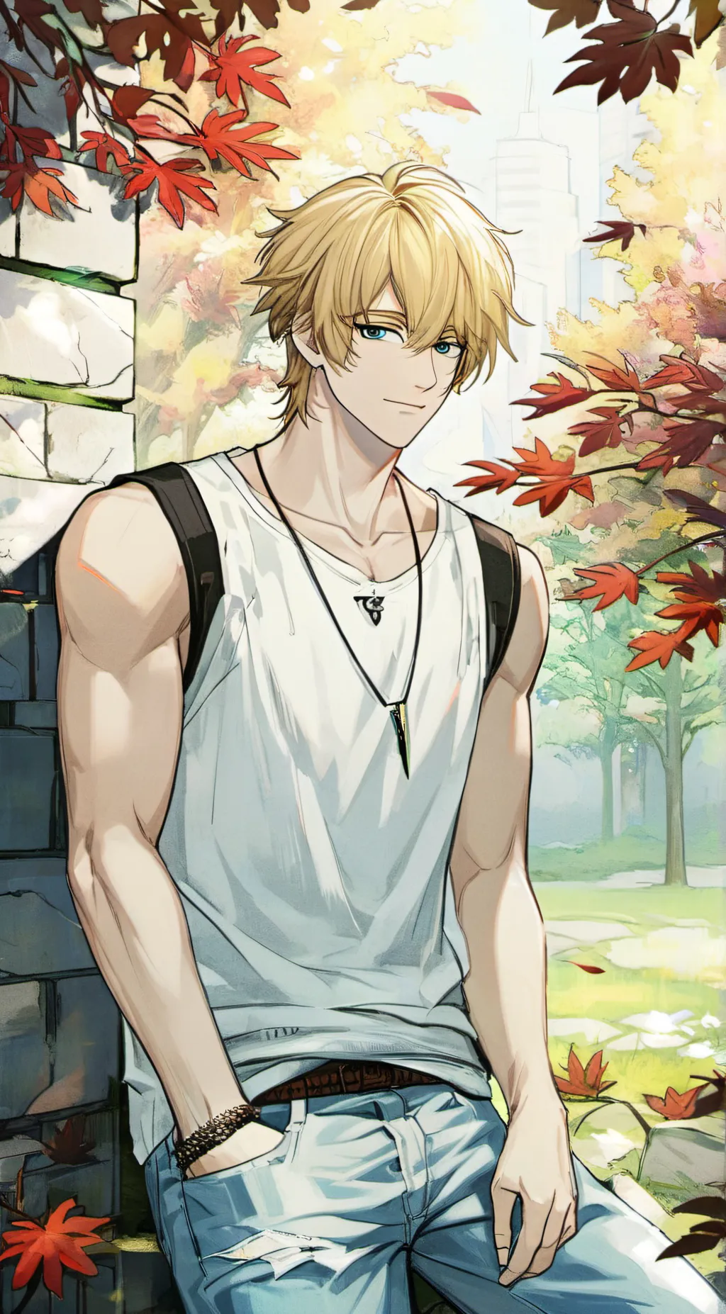 ai character: Aqua background