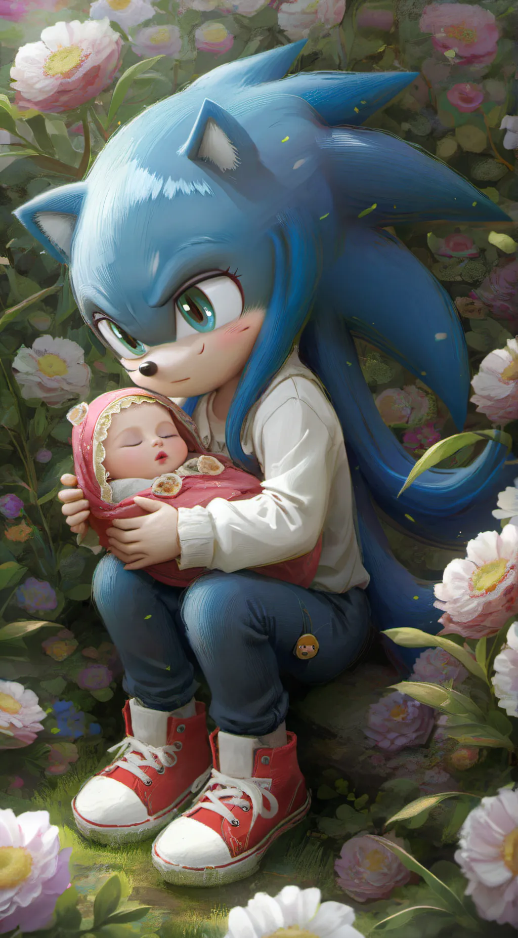 ai character: sonic x shadow  background