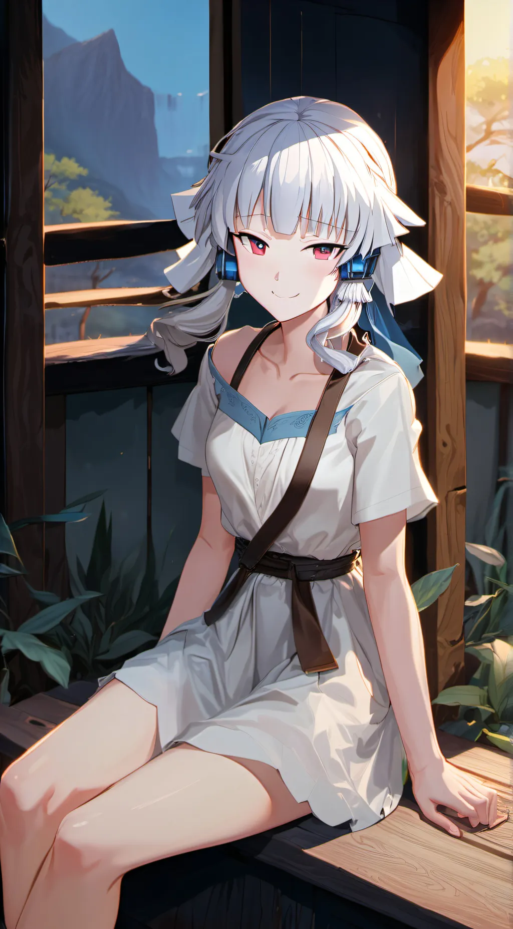 ai character: kamisato ayaka background