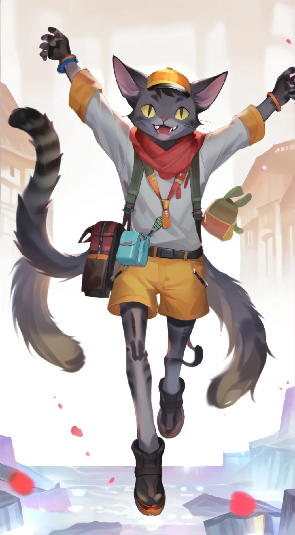 ai character: catnap background