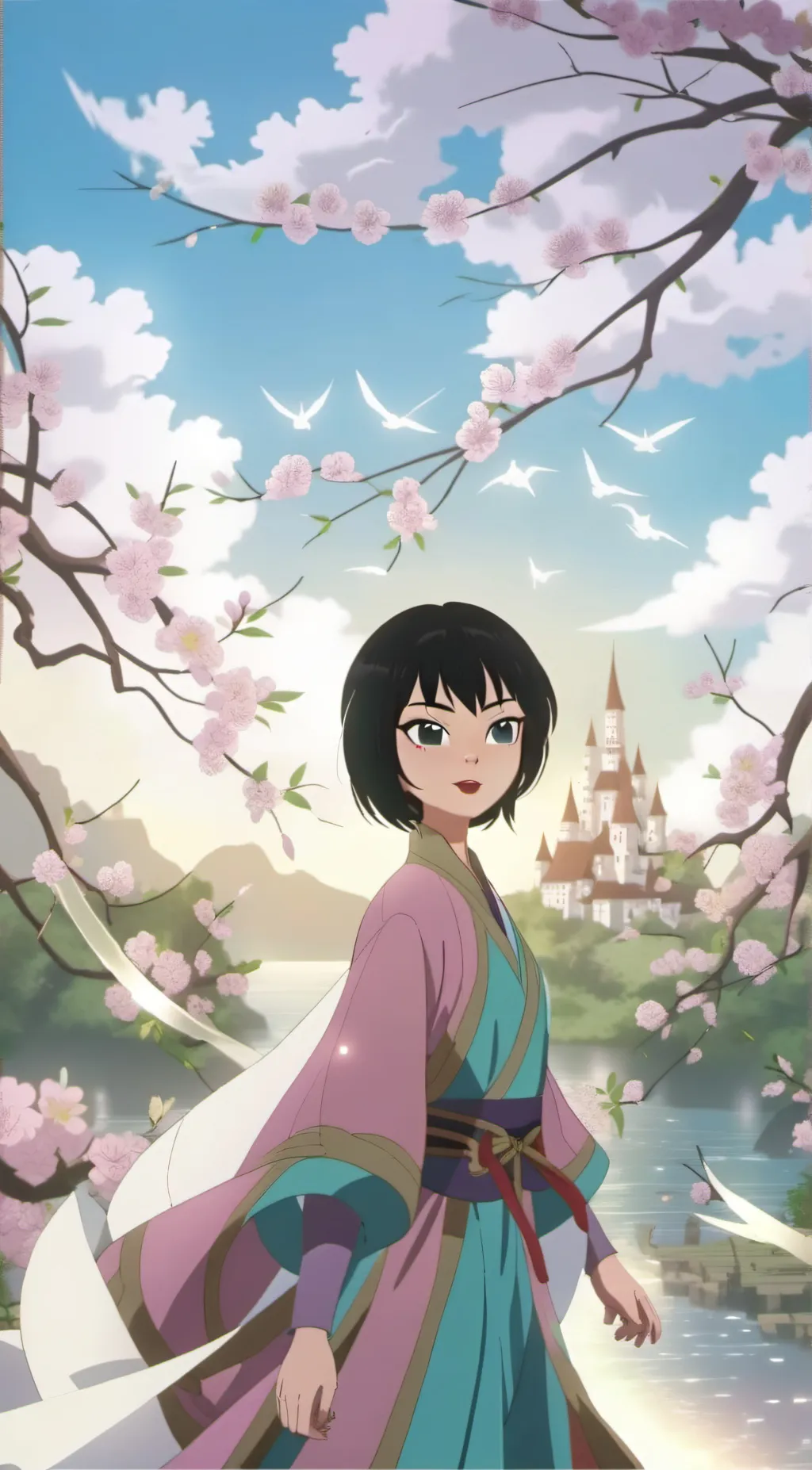 ai character: Ashi  background