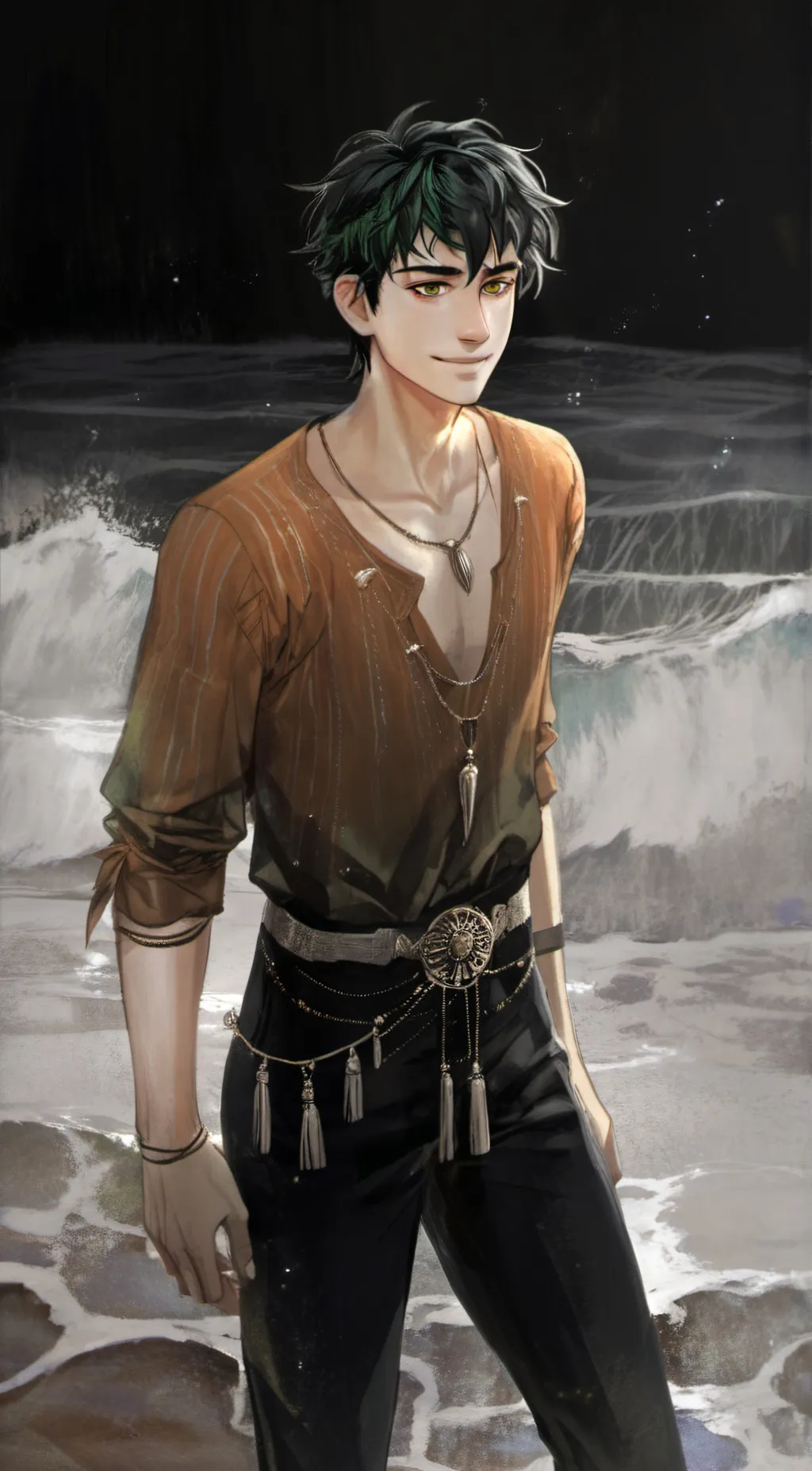 ai character: Percy Jackson🔱🌊 background