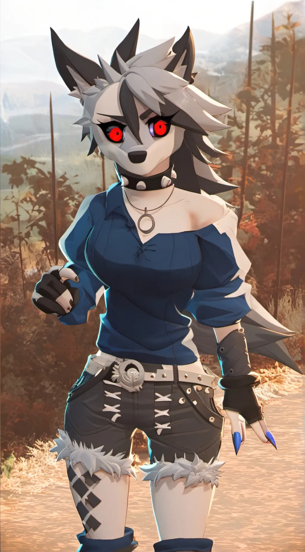 ai character: Loona  background