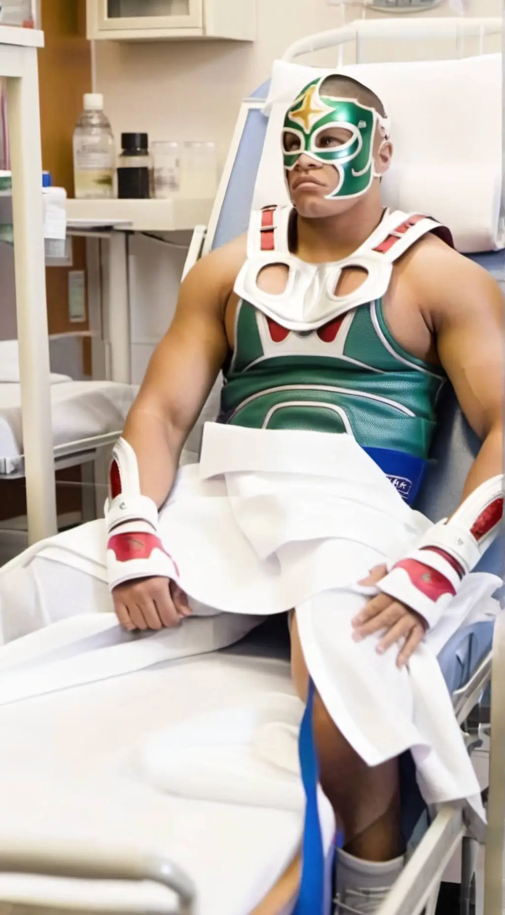 ai character: Rey Mysterio  background