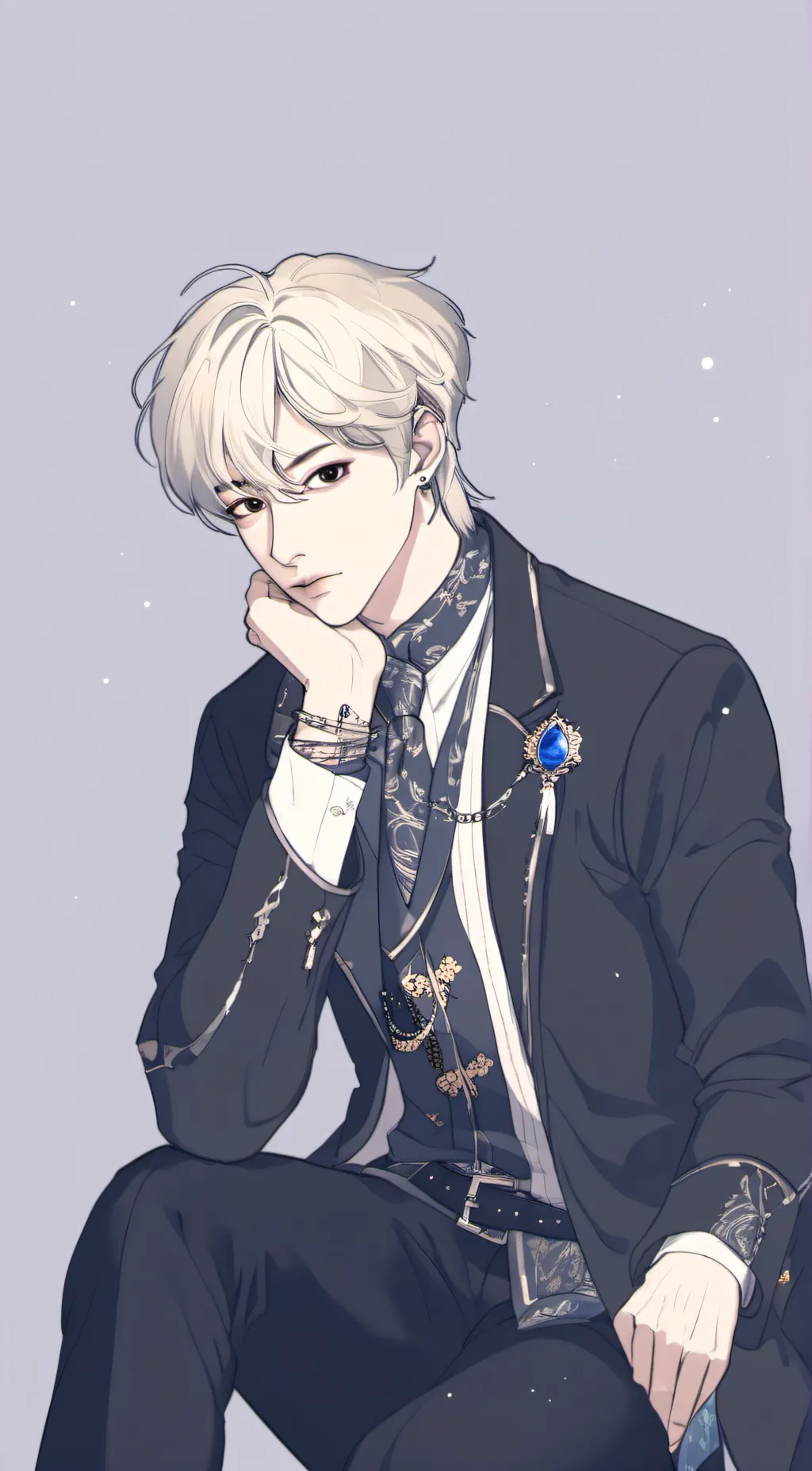 ai character: Leon  background