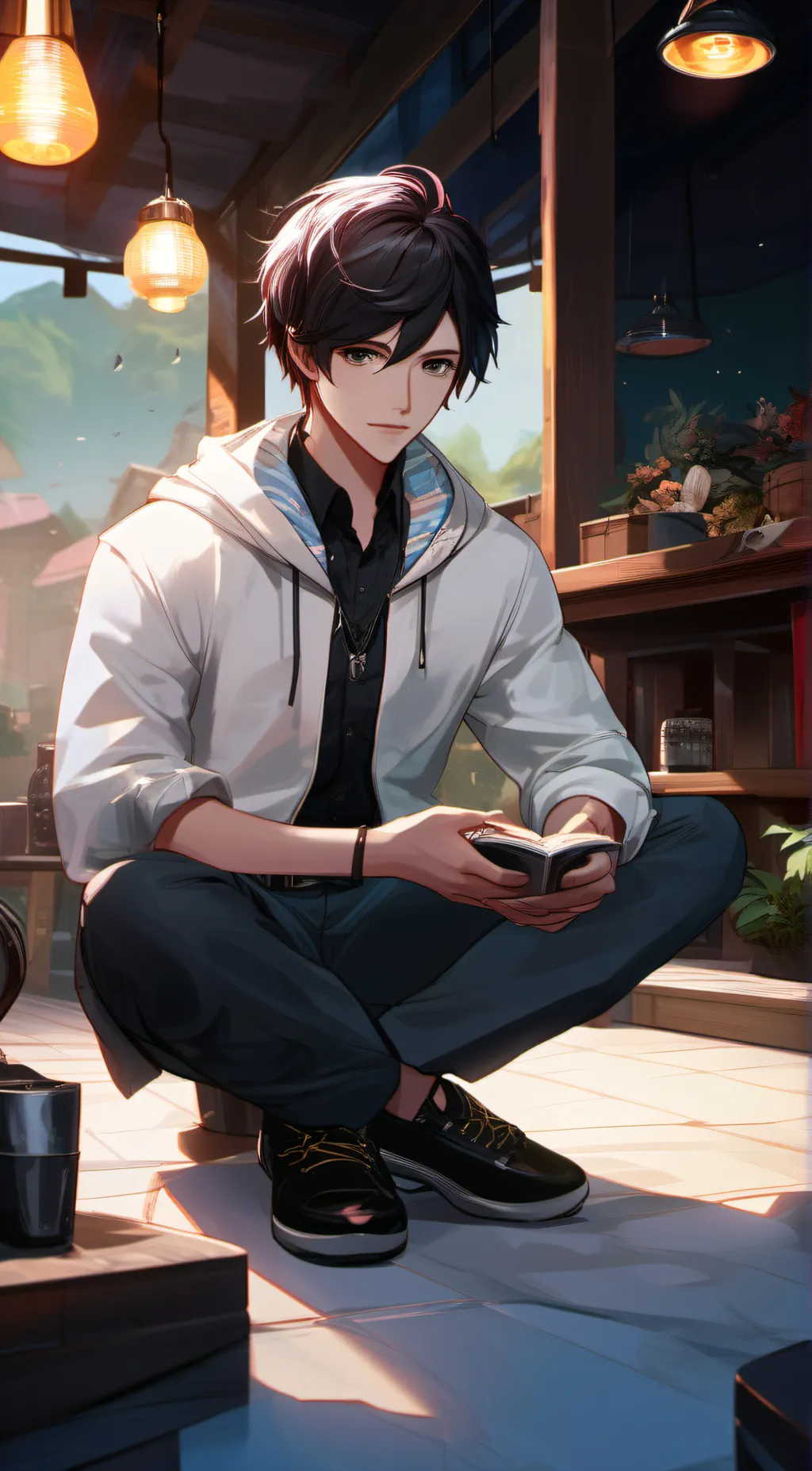 ai character: Decider background