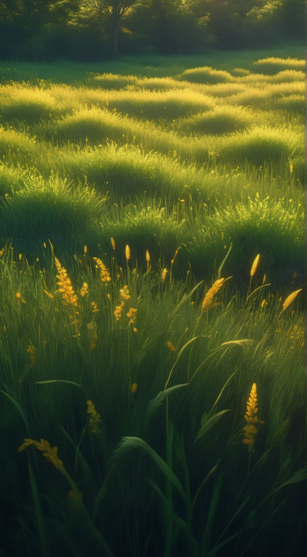 ai character: Grass background