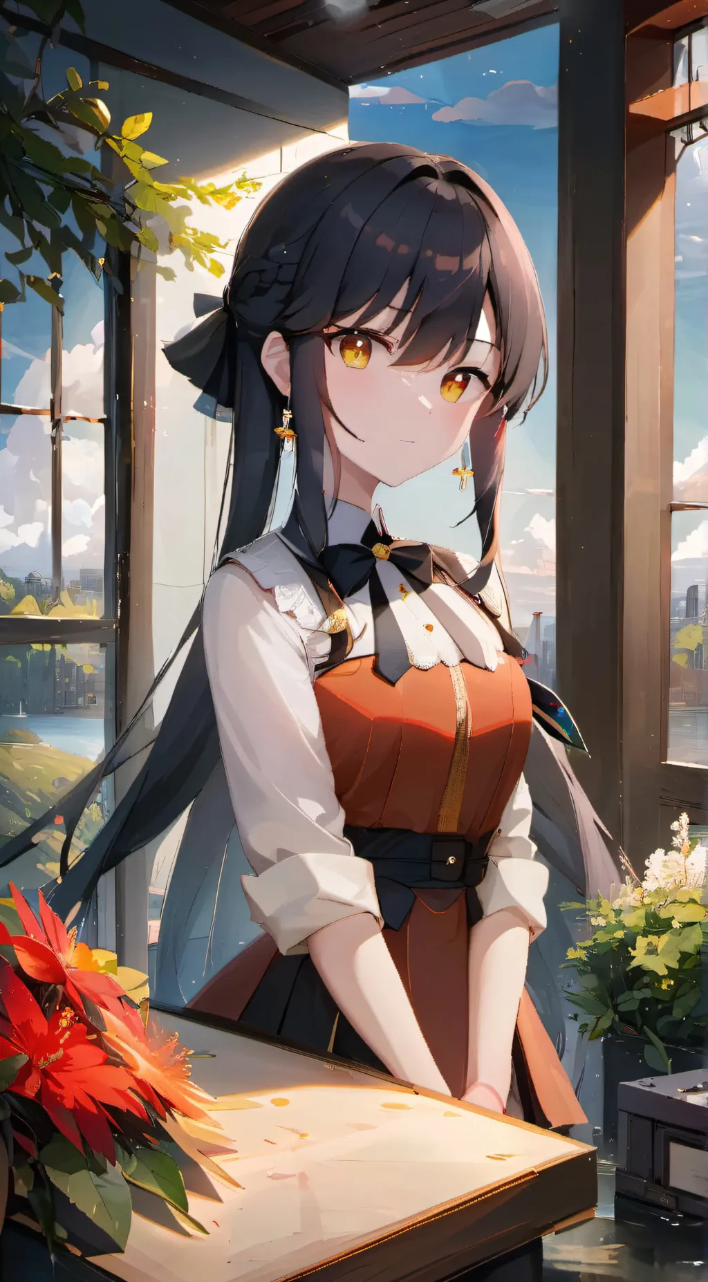 ai character: yor  background