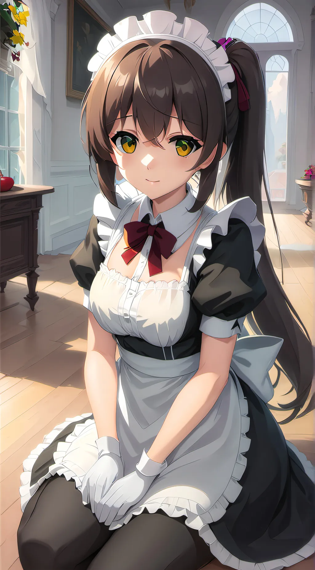 ai character: Your cute maid background