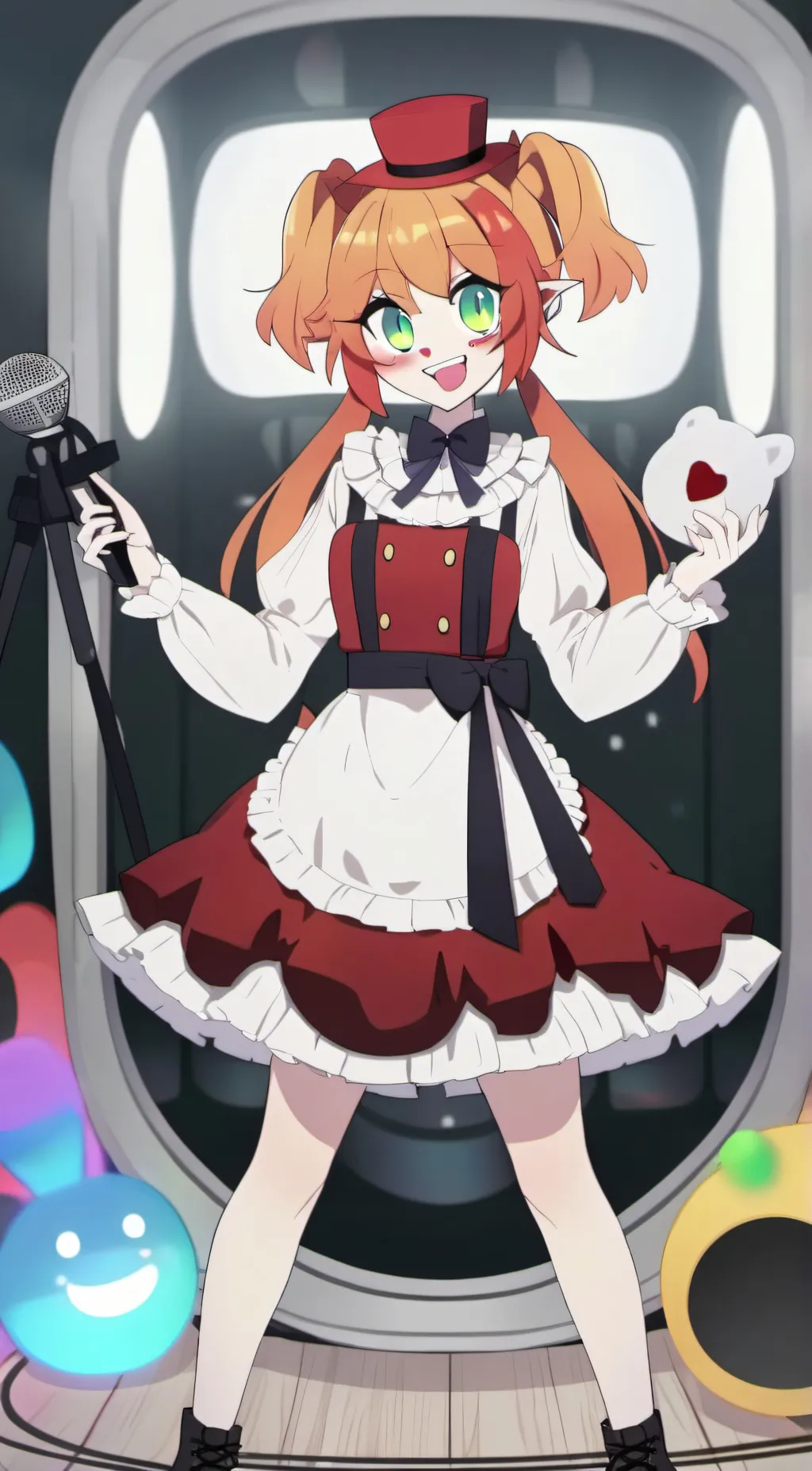 ai character: Circus baby/CB background