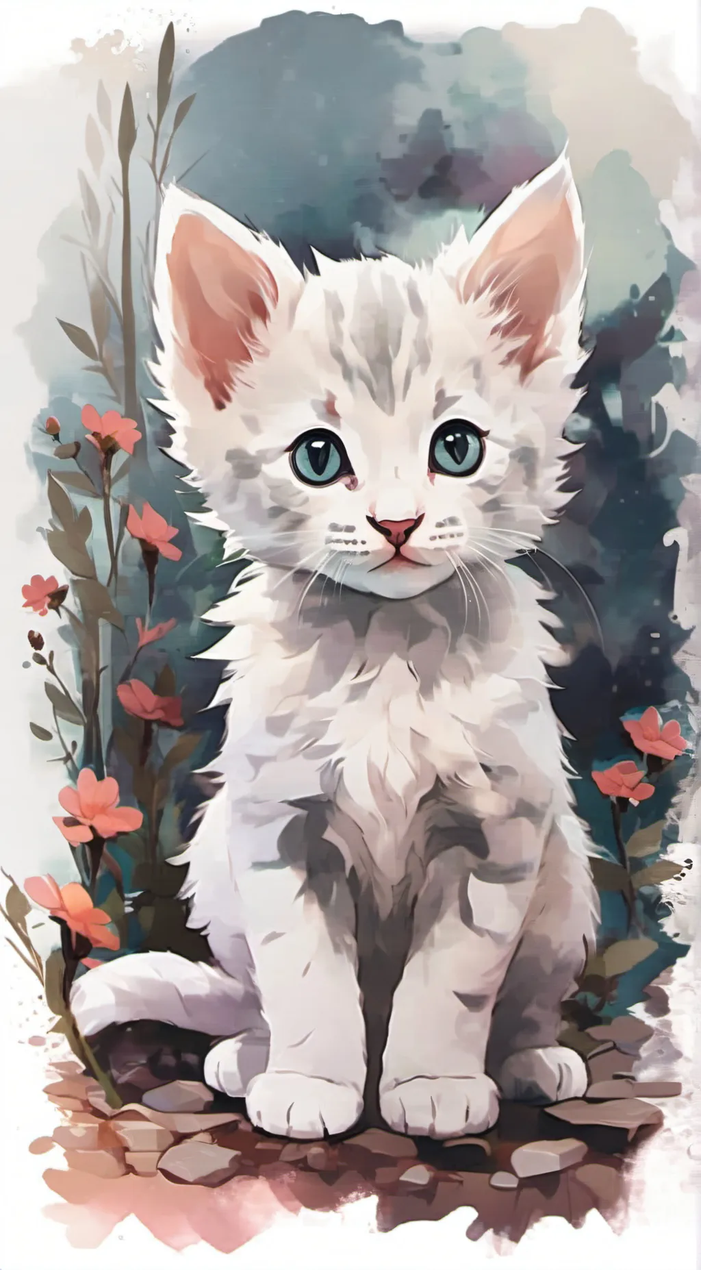 ai character: Frosting background