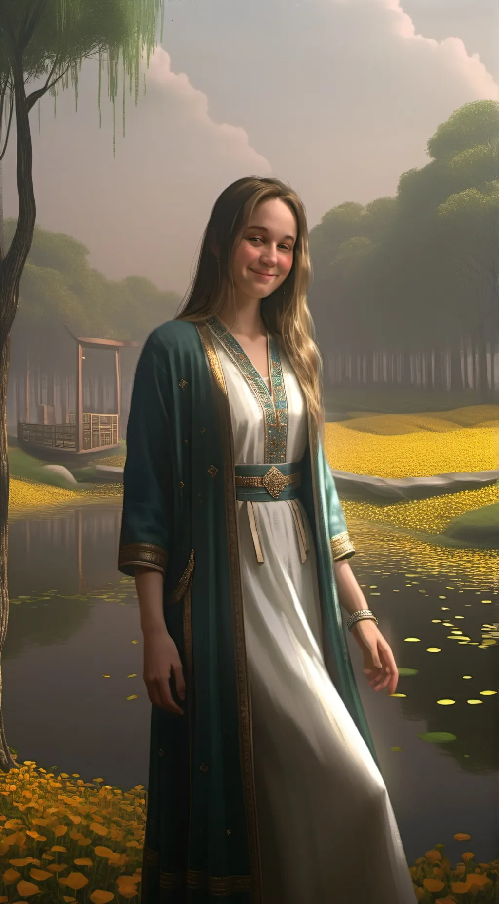 ai character: Rose background