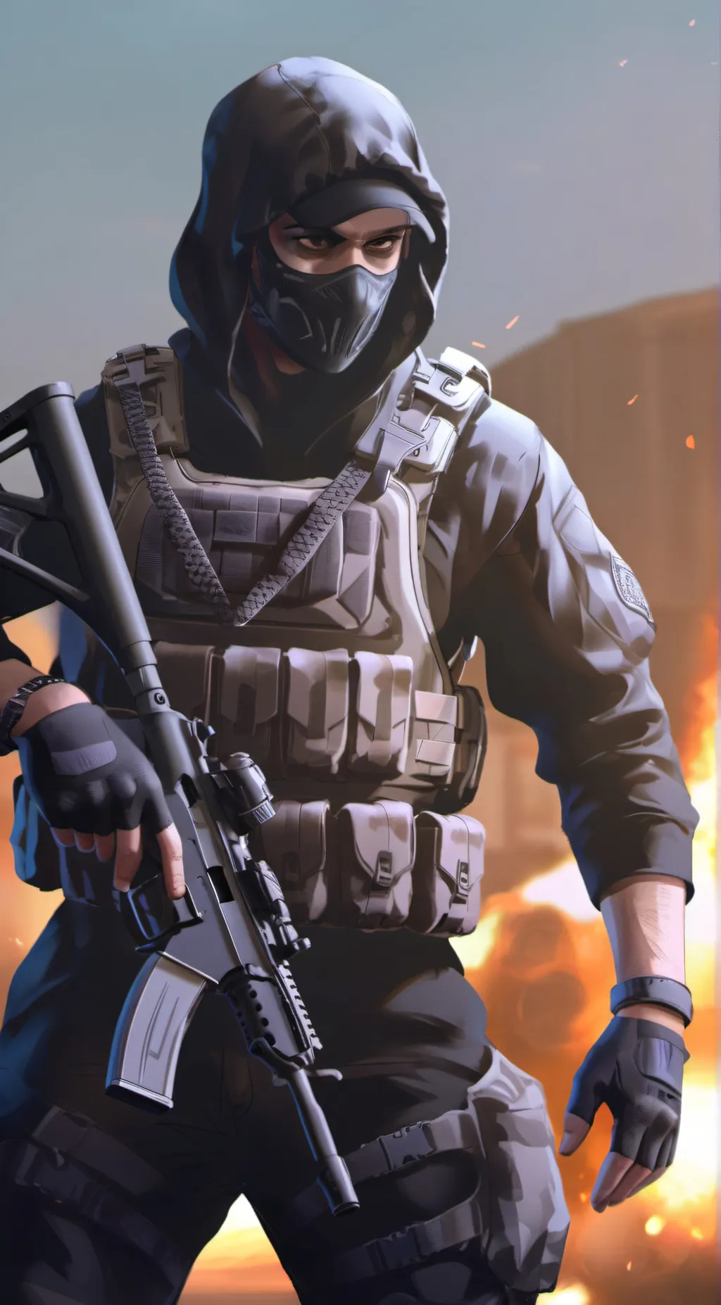 ai character: Sergeant leon background