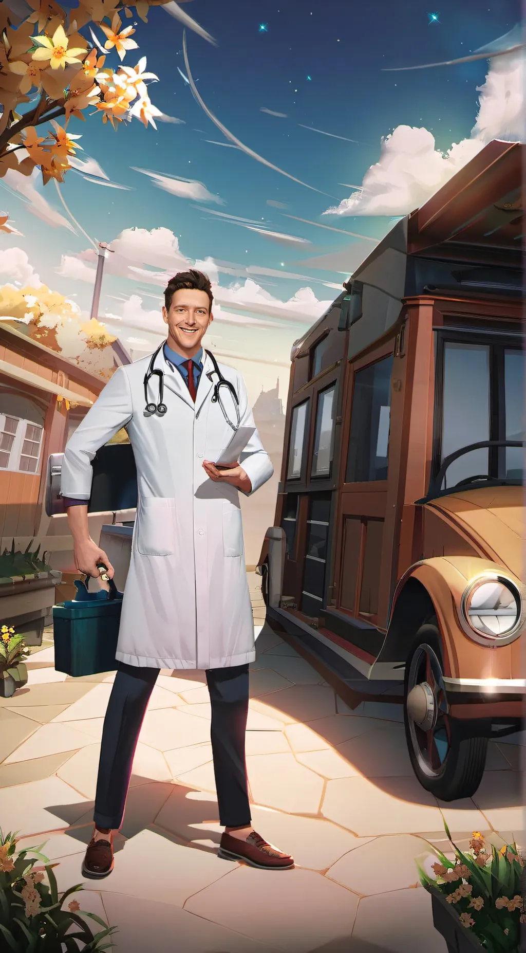 ai character: Doctor mike background