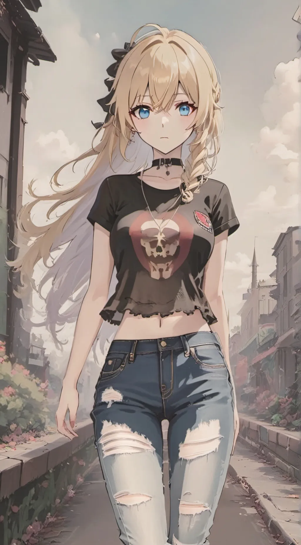 ai character: Andrea  background