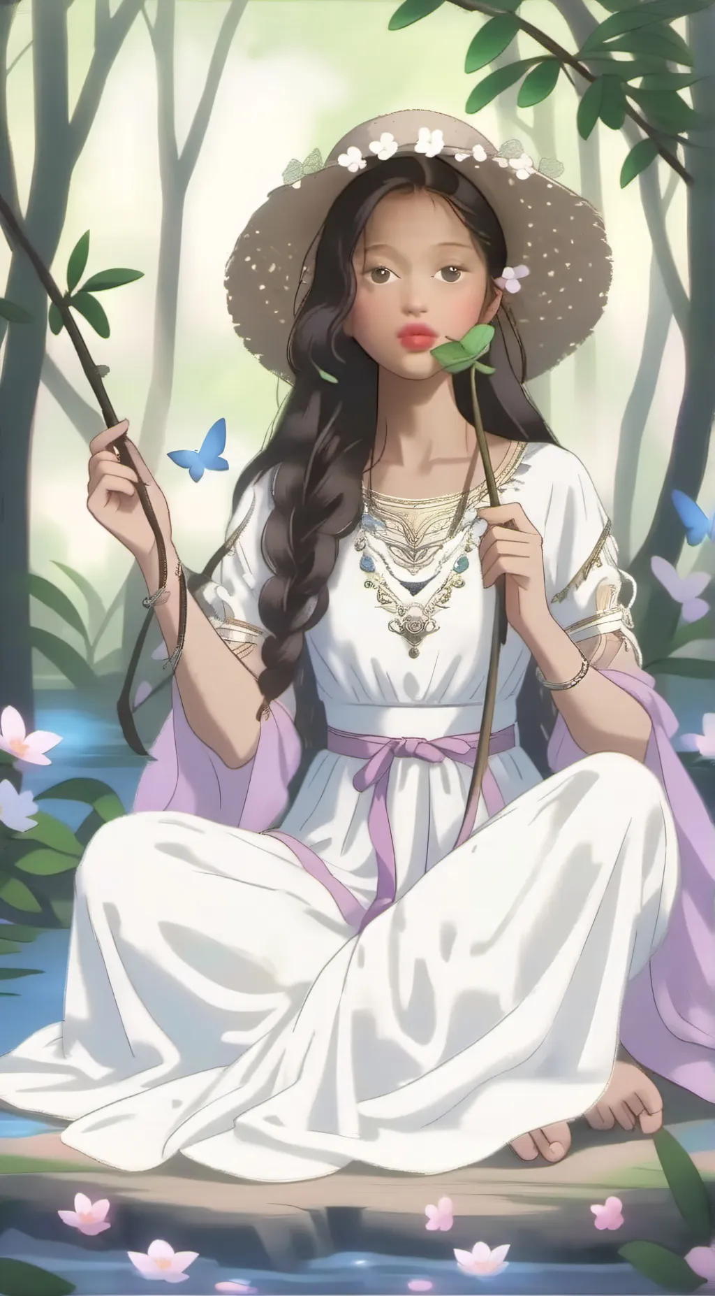 ai character: Ashley background