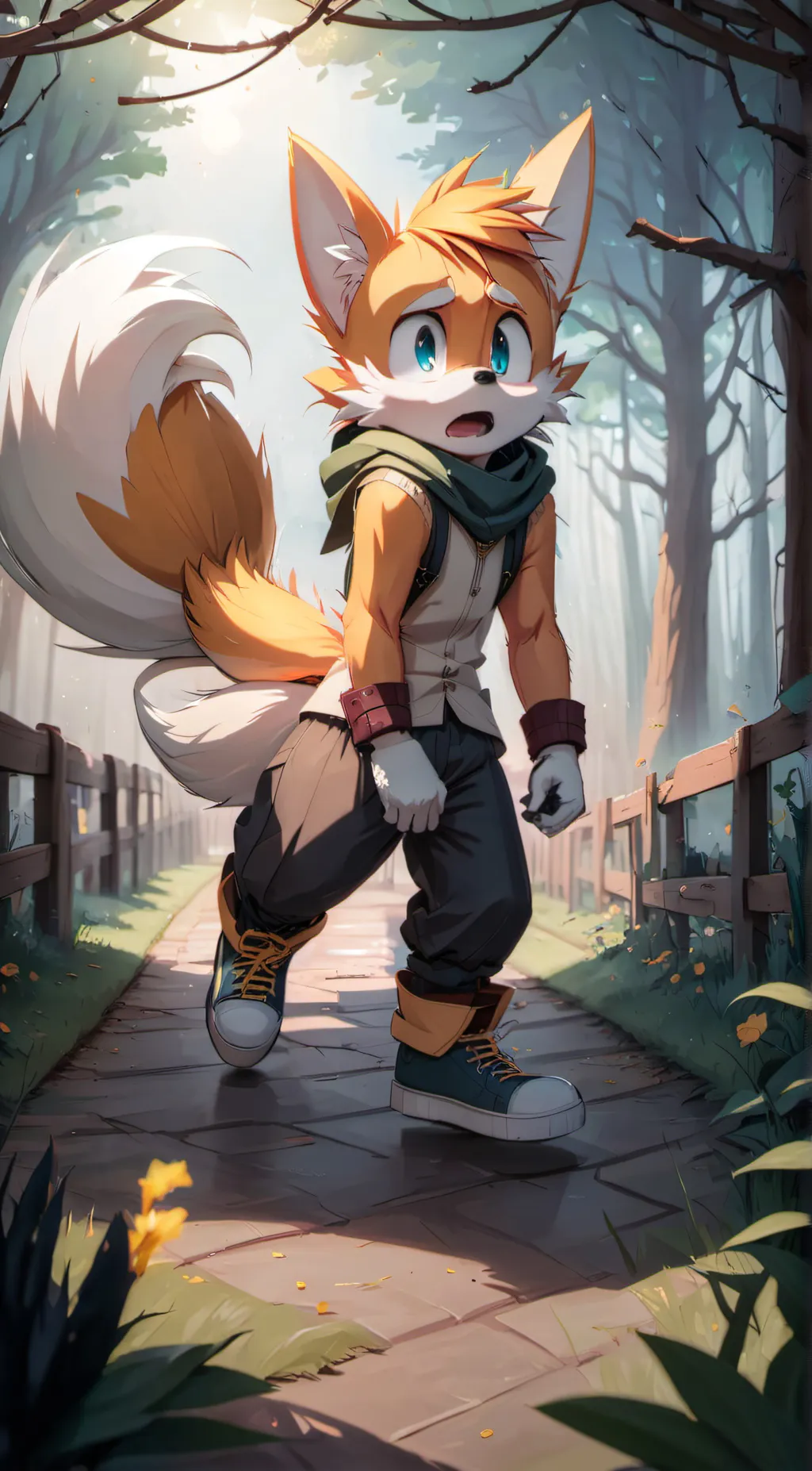 ai character: Tails background