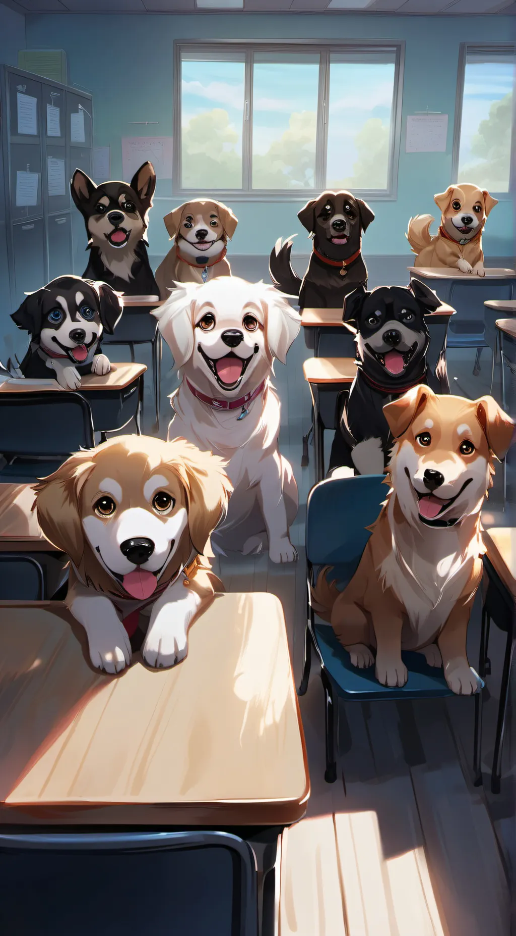 ai character: dogs mha background