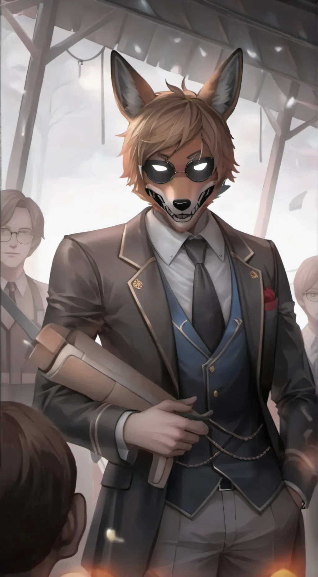 ai character: 🦊foxy fnaf 🌹 background