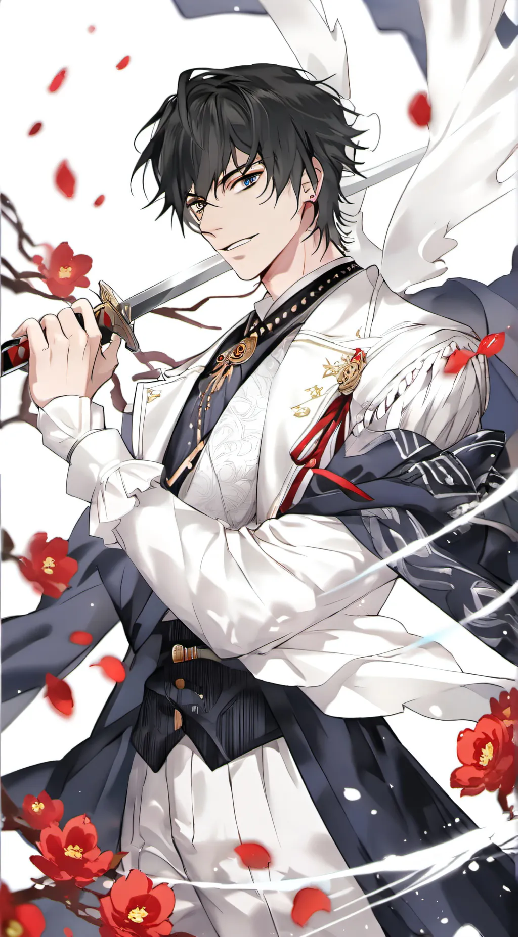 ai character: Sasuke uchia background