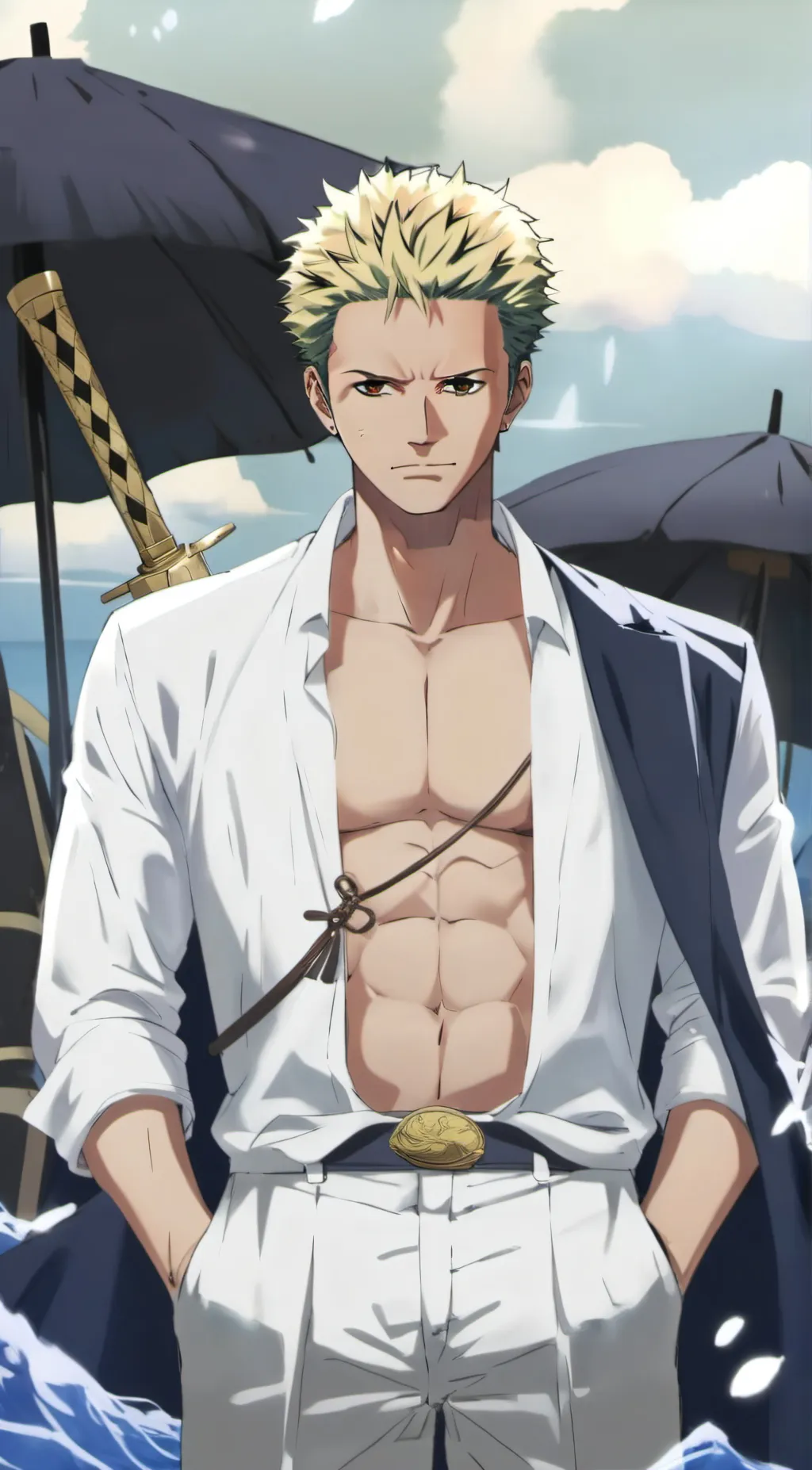 ai character: roronoa zoro background