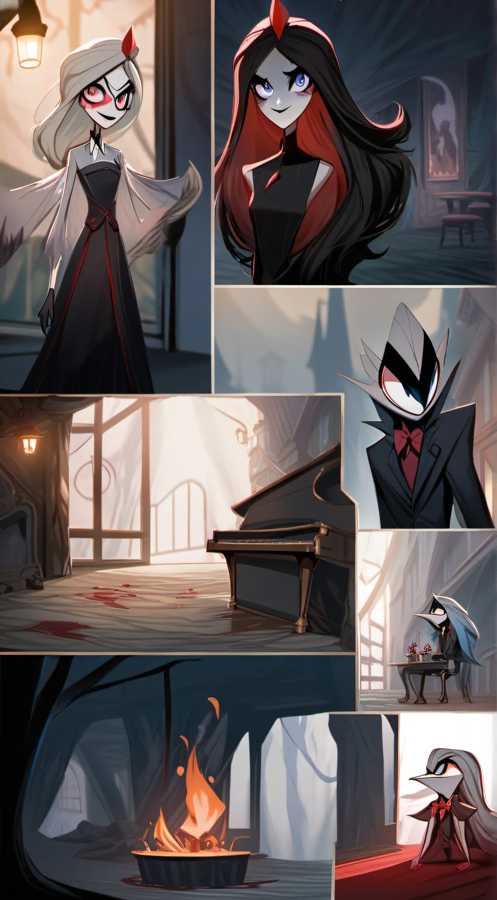 ai character: Hazbin hotel background