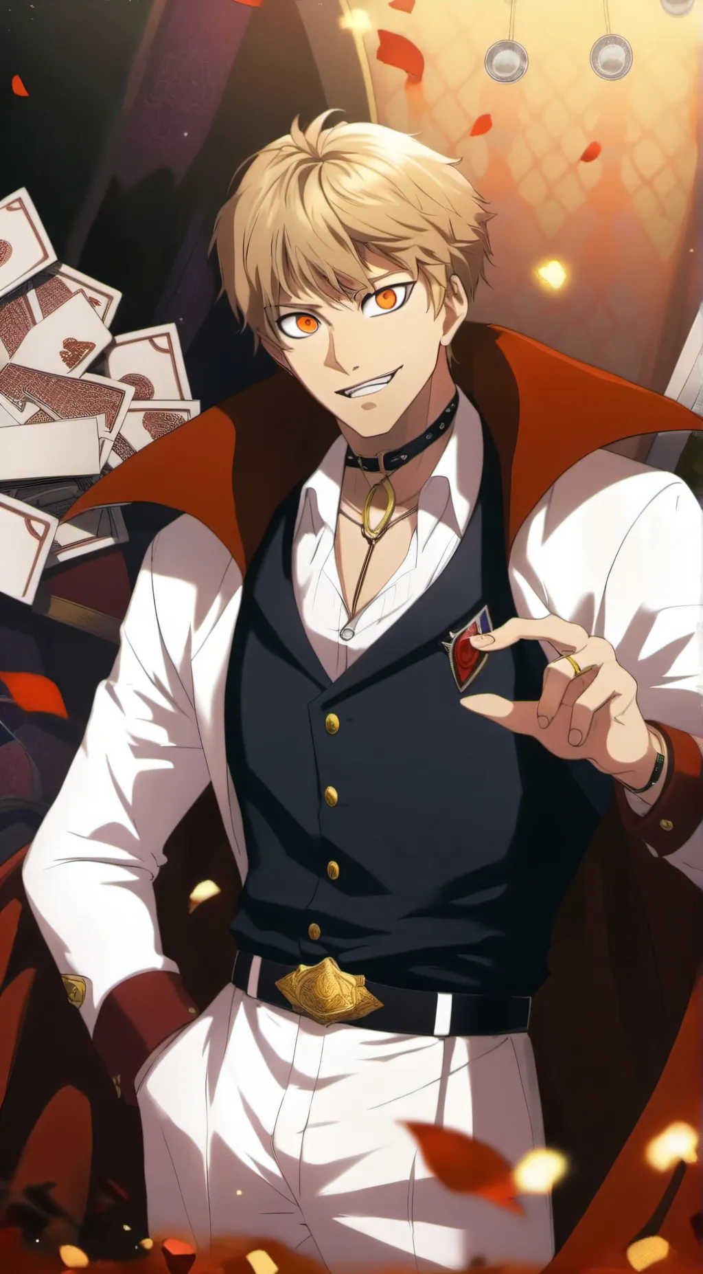 ai character: Adrian  background
