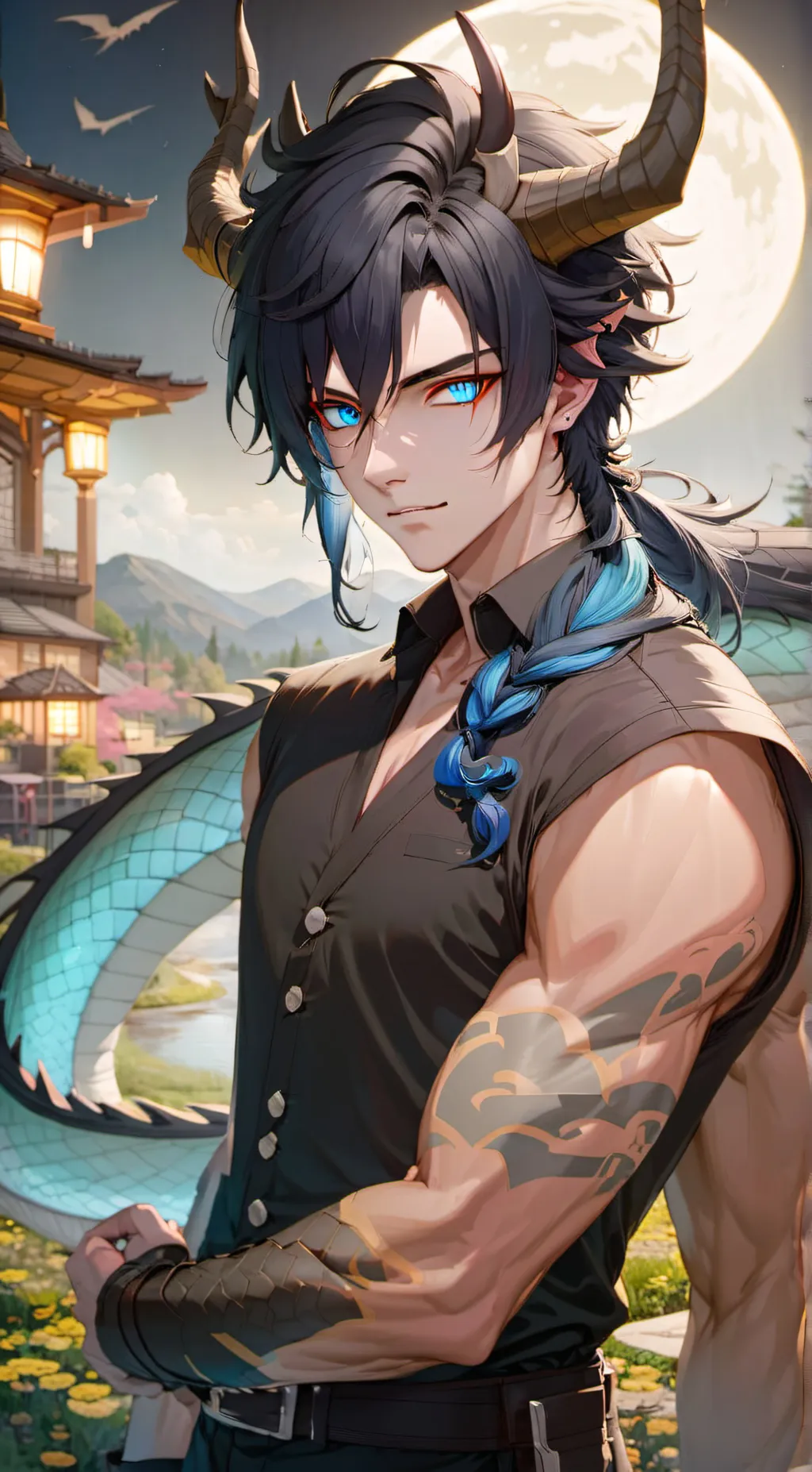 ai character: Theo background